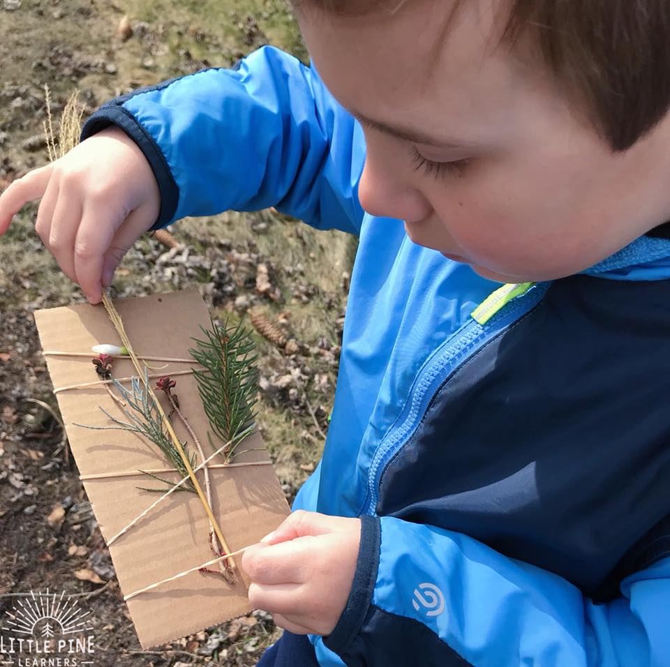 A simple and beautiful nature craft to try today! This activity is perfect for your next outdoor adventure.