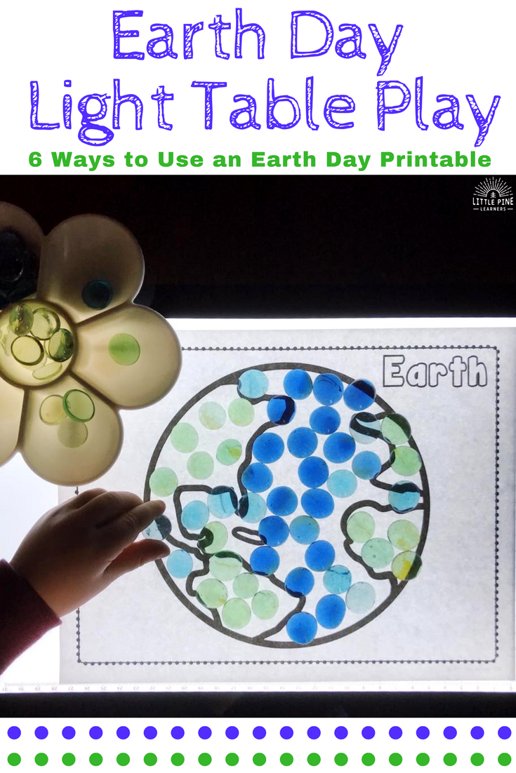 Light table activity for spring!