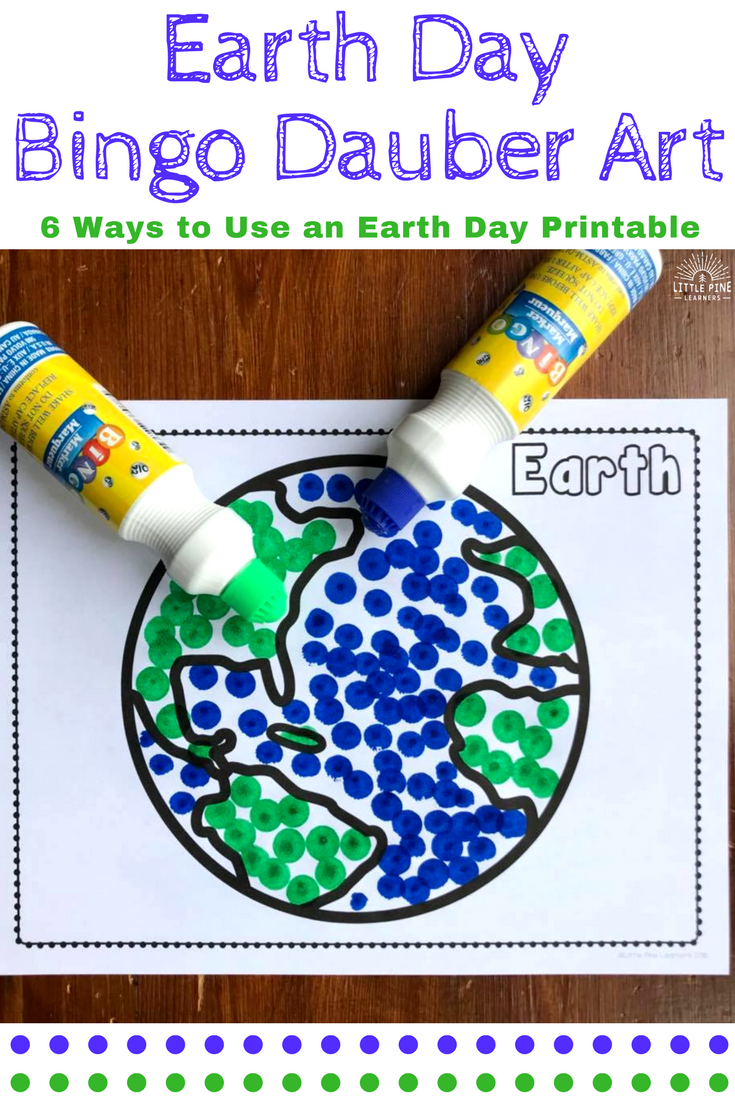 Looking for fun ways to use an Earth Day printable? Here are 6 simple and creative ways to decorate the Earth this spring!