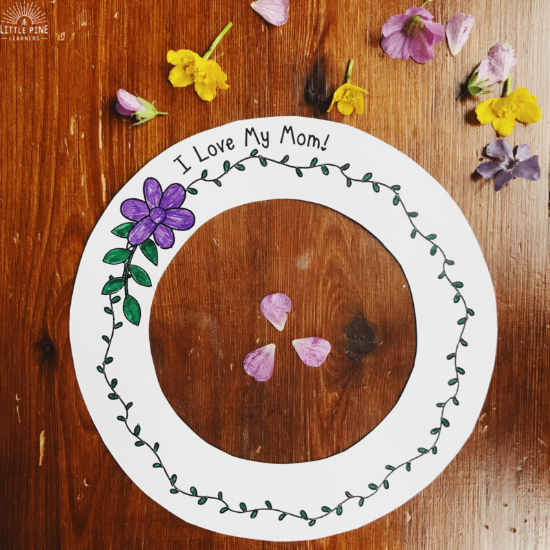 Looking for a beautiful and unique Mother's Day craft for kids? This Mother's Day book and sun catcher is the perfect gift for your kids to create for their moms, grandmas, and aunts in their lives! All you need is glossy contact paper and flower petals and you are ready to create a simple gift.