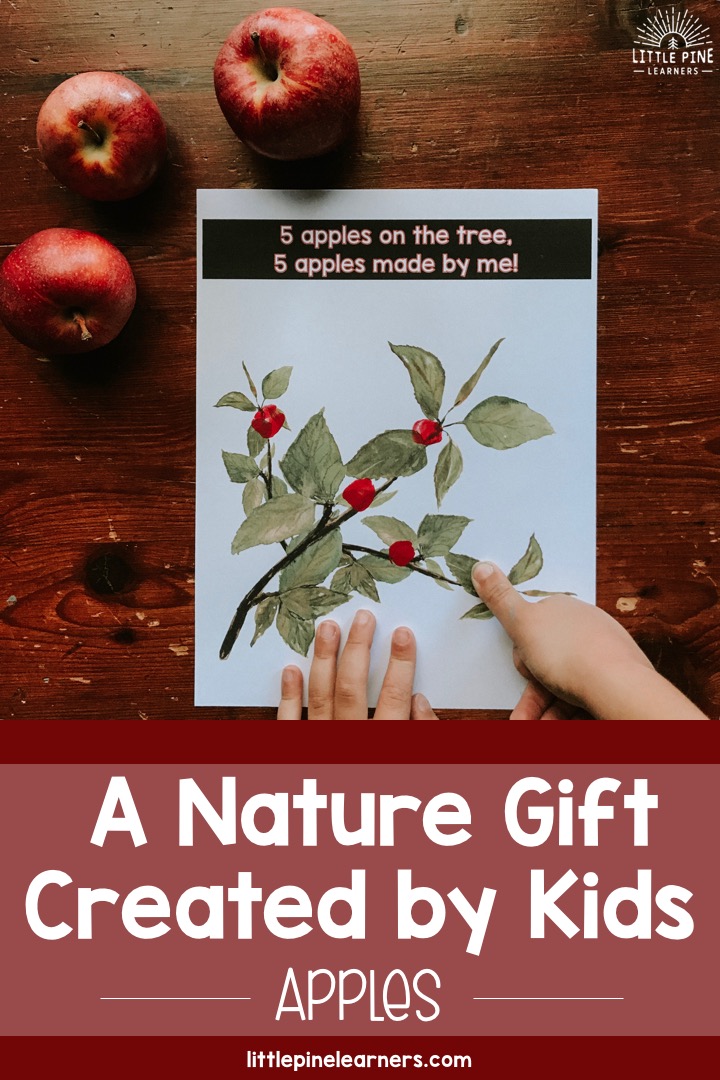 Are you looking for a meaningful gift that your child can create for someone special in his or her life? This simple and inexpensive gift combines an adorable personalized apple keepsake with real apples! Put them both in a basket you have yourself a gift that any adult would love and appreciate. Read on to see how you can customize it for the person you have in mind!