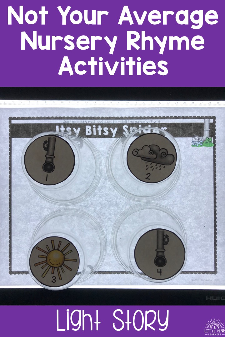 Light table activity for kids!