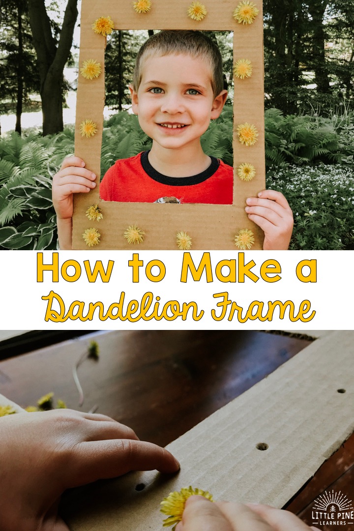 Cute dandelion frame that kids can make!
