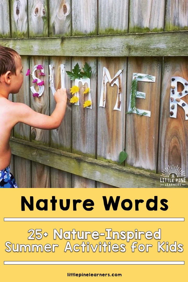 Try these 25 Nature-Inspired Summer Activities for Kids today! #outdooractivities #naturecrafts #natureactivities