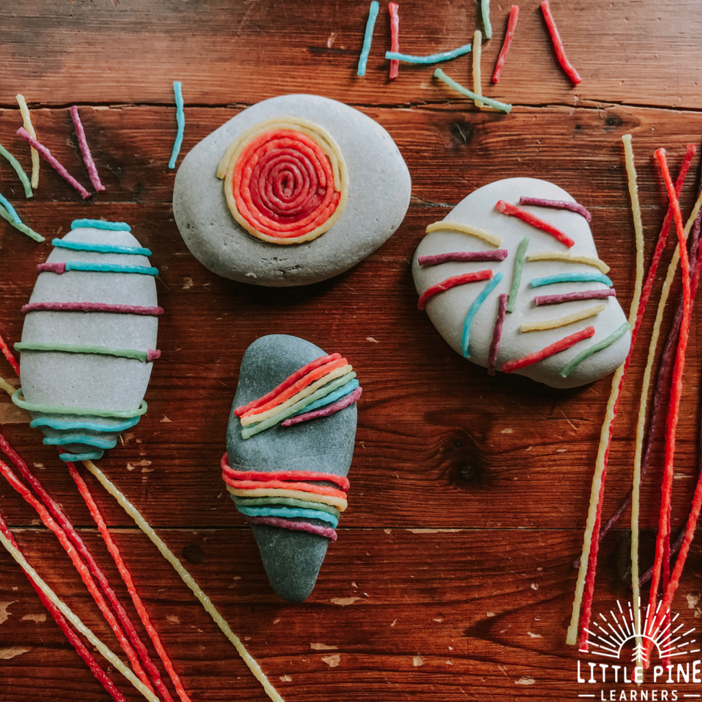 Wikki Stix On Rocks Wikki Stix and Stones- A Must Try Activity! • Little Pine Learners