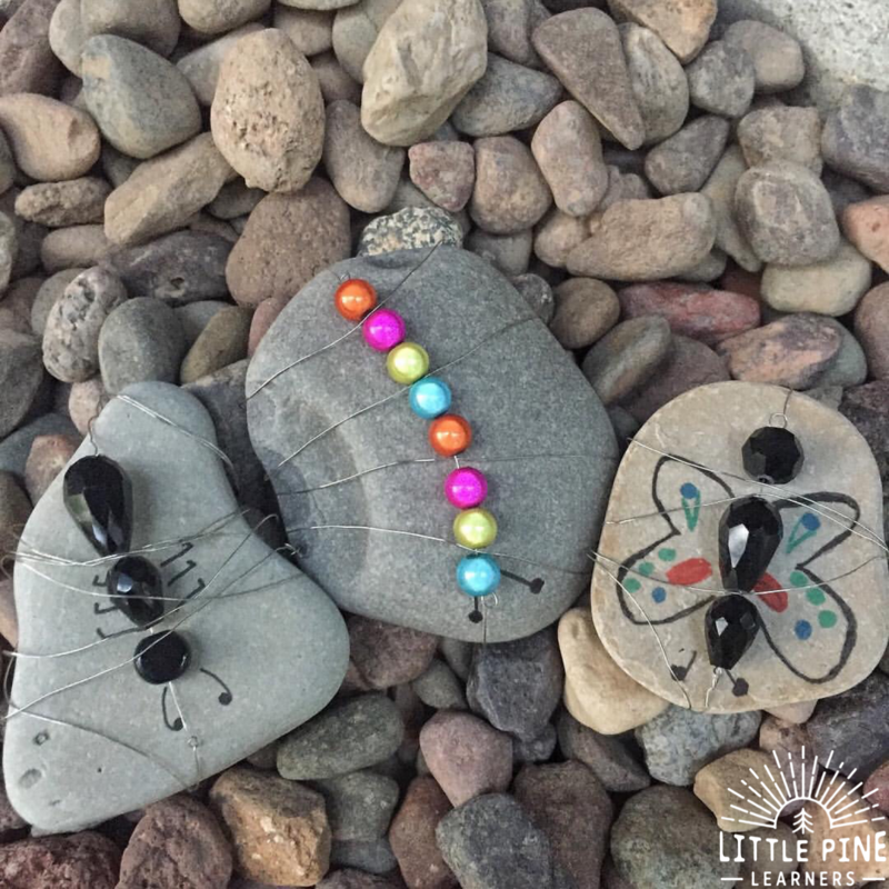 Bug stone crafts for kids!