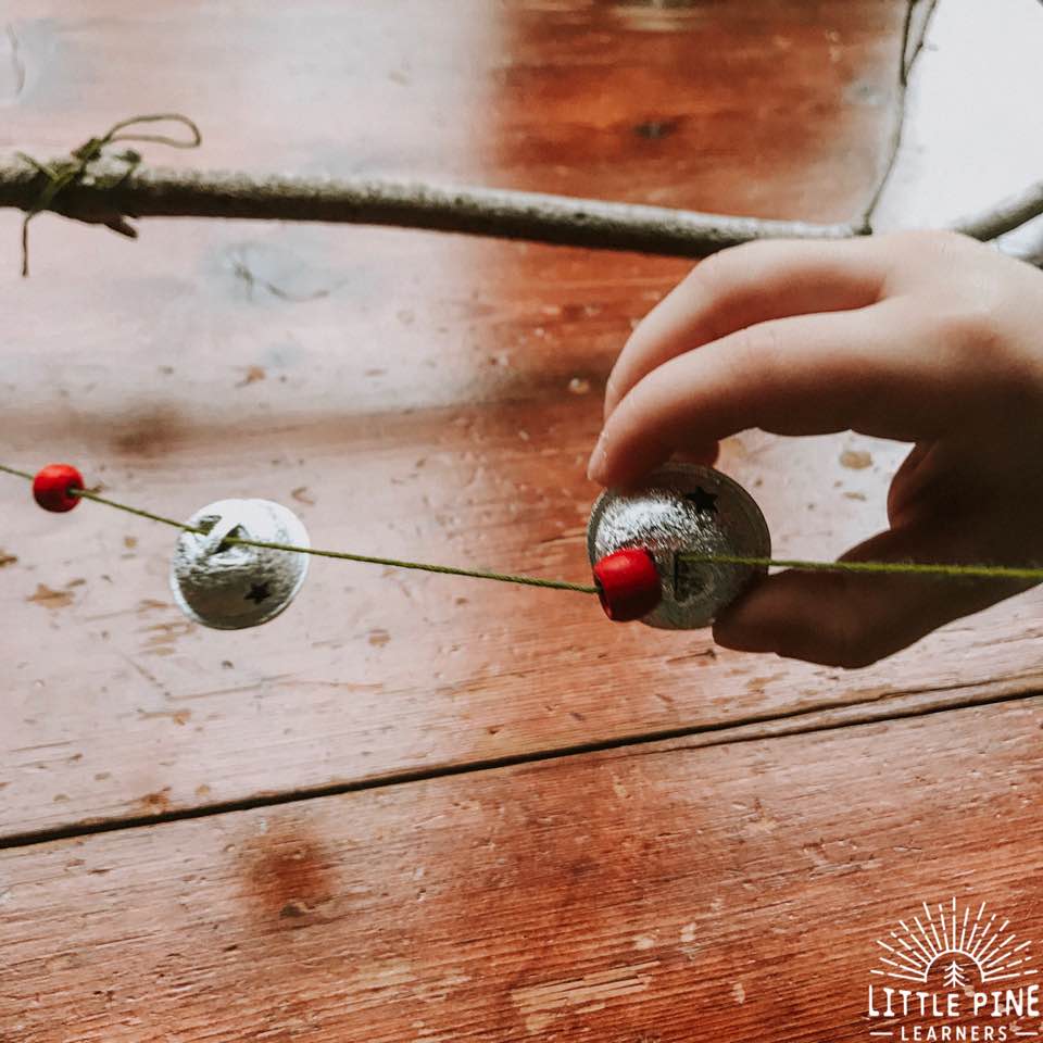 Go on a festive hike this holiday season with this cute jingle bell hiking stick! Kids will love making them and have a blast taking them outdoors for a fun nature walk. After they're done moving and shaking outdoors, make them some hot chocolate and they'll be happy as can be all ready to relax!