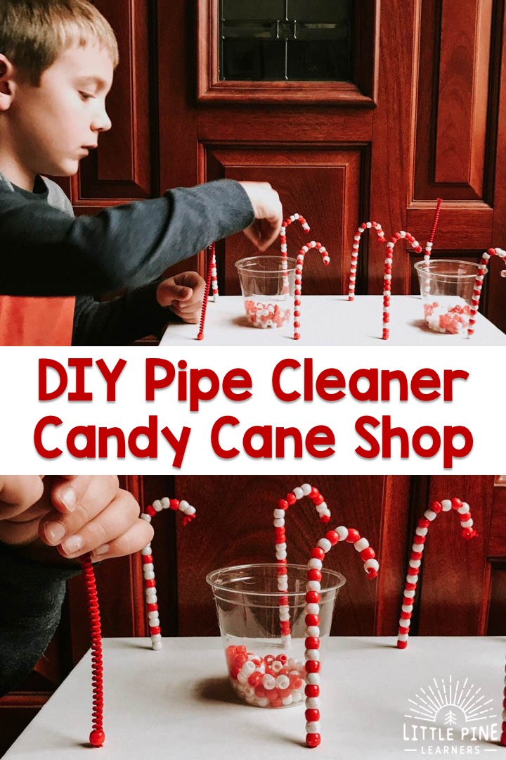 Pipe cleaner candy cane shop!