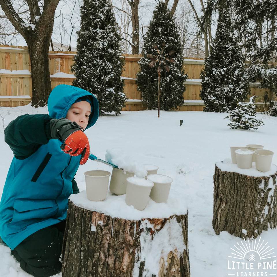 Outdoor winter activity for kids!
