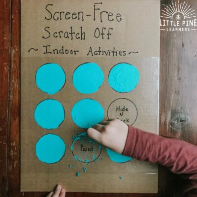 DIY Screen-Free Activity Scratch Off Board