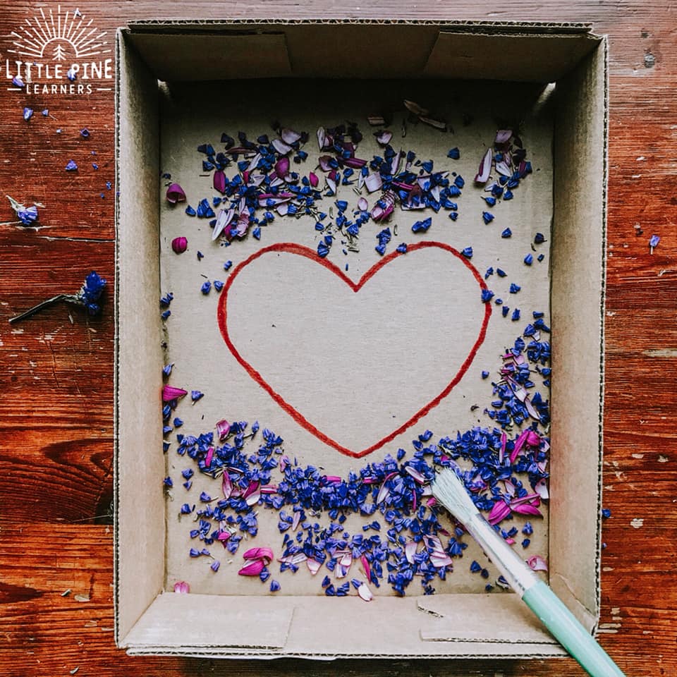 Here is a fun fine motor activity for preschoolers! This activity will give children the opportunity to work on hand-eye coordination, pencil grip, and other fine motor skills. You can use a bouquet of flowers if you're trying this activity for Valentine's Day or flowers from the garden if you are trying it during summer!