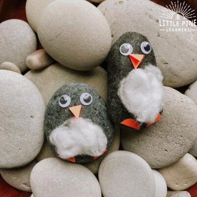 A Simple and Adorable Penguin Rock Craft for Kids