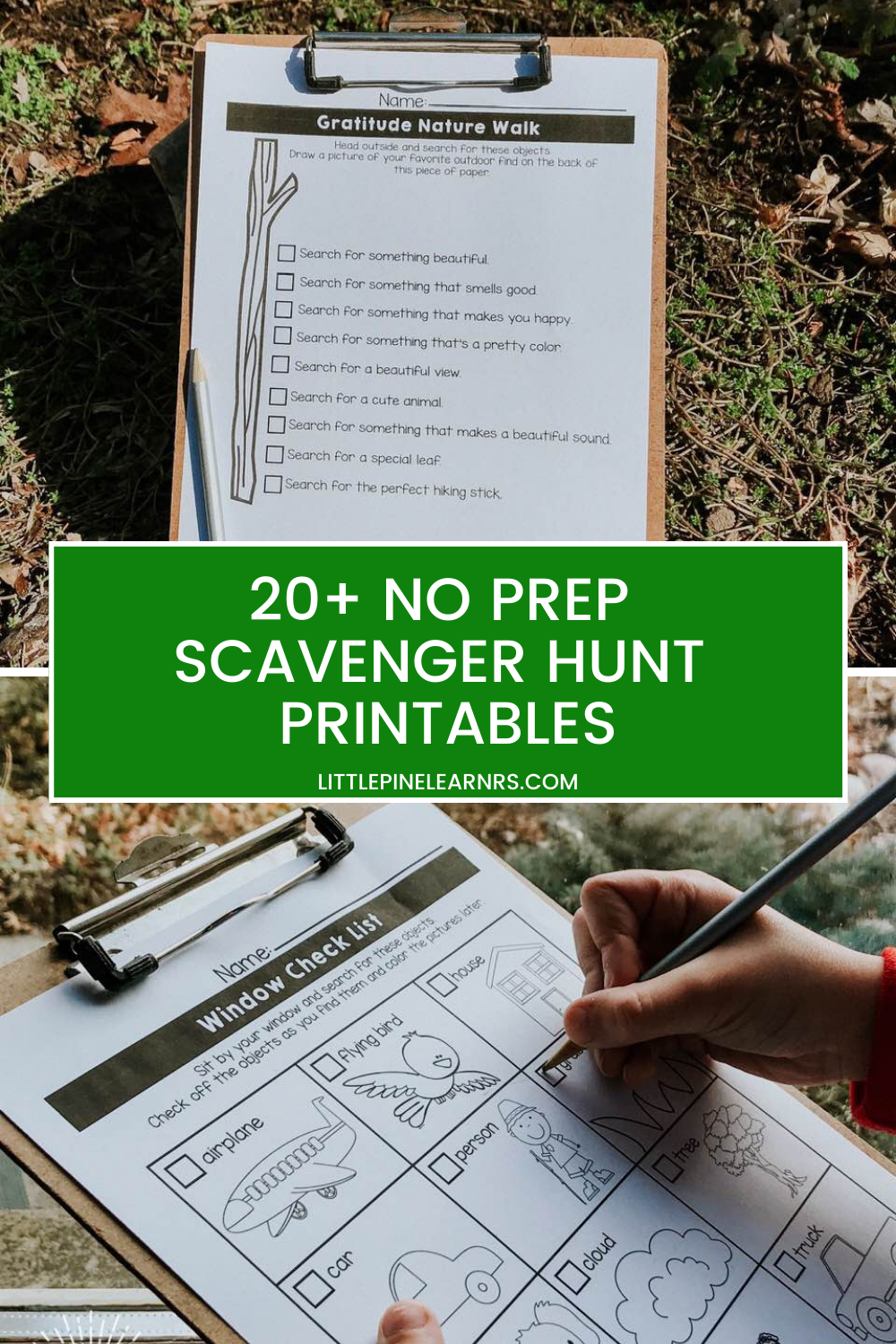 Outdoor Scavenger Hunt Printables