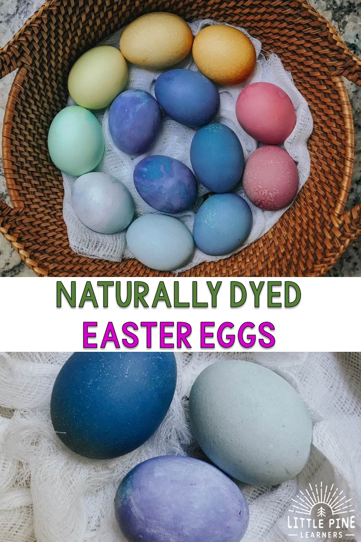 Naturally dyed Easter eggs!