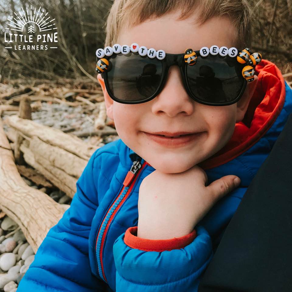 Get kids outside with these adorable DIY sunglasses! 