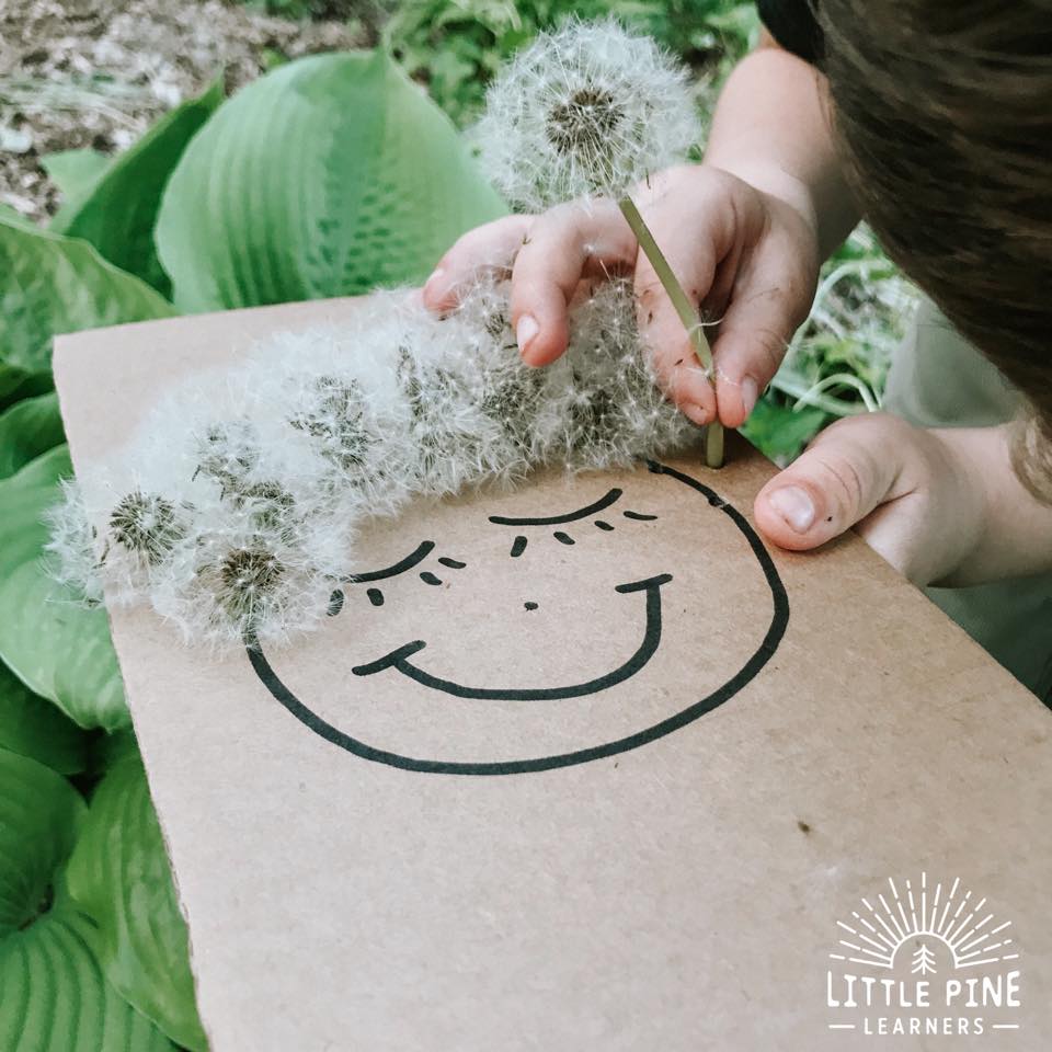 Who doesn't love making dandelion wishes?! Children are magnets to dandelion puffs and LOVE playing with them! Here is a fun outdoor activity for kids to try the next time your yard turns into a wonderland of puffy wishes.