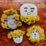 Try this simple and adorable spring craft for kids today! You just need a few supplies to make these absolutely adorable dandelion rock people. You can make just one rock person or a whole family of rock people, complete with a dandy-lion family pet;) 