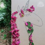 Just add nature to make this simple nature unicorn craft for kids.