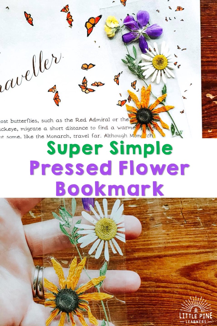 Pressed flower bookmark!