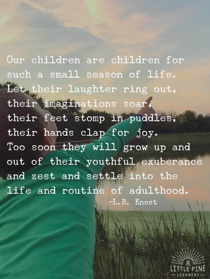 Outdoor play and exploration is an important part of childhood. When outdoors, children are given the chance to exercise, strengthen gross motor muscles, take risks, socialize, appreciate nature, and so much more!