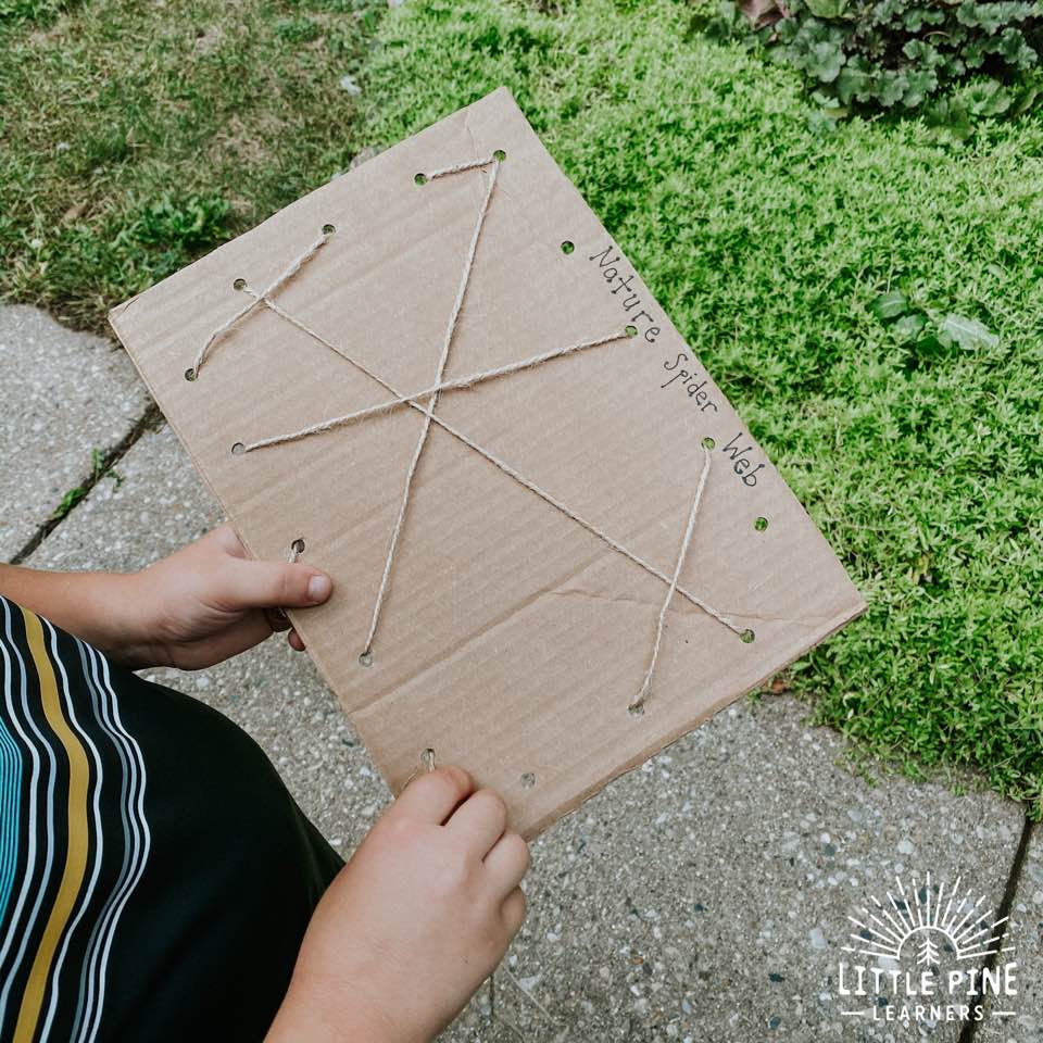 This spider web activity for kids is a must-try craft for fall!