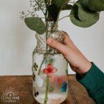 This gorgeous and oh so easy to make DIY flower vase is a must try craft!