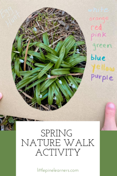 Easy Spring Nature Walk Activity for Kids • Little Pine Learners