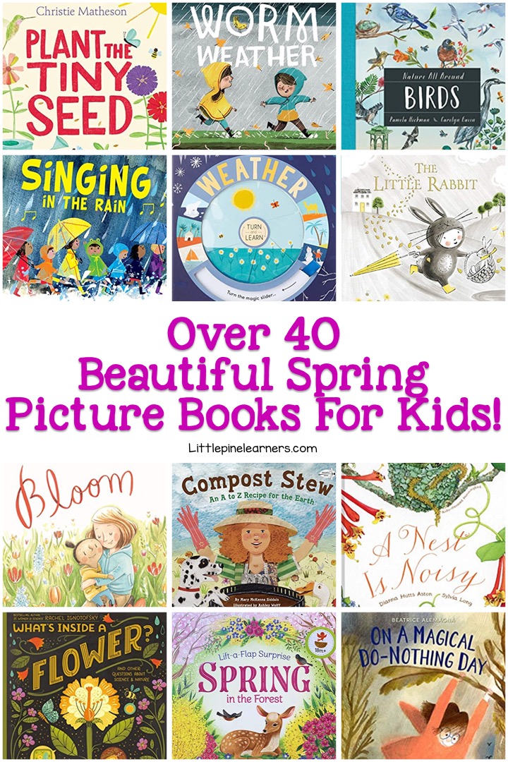 Check out 40+ nature-inspired spring books for kids right here in one spot!
