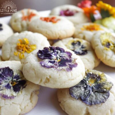 How to make edible flower cookies