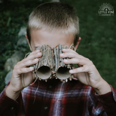DIY Binoculars Craft with Real Sticks