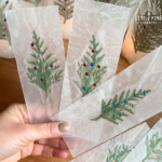 Wax Paper Bookmark for the Holidays