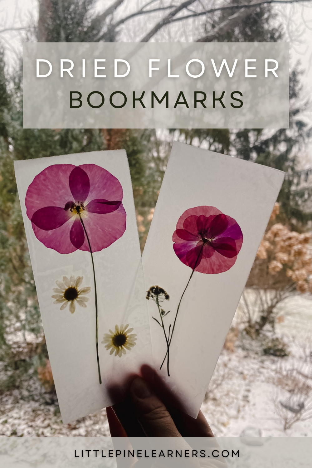 Pressed and Dried Flower Bookmark