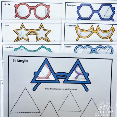 Shape Activities for Kids with See-Through Lenses