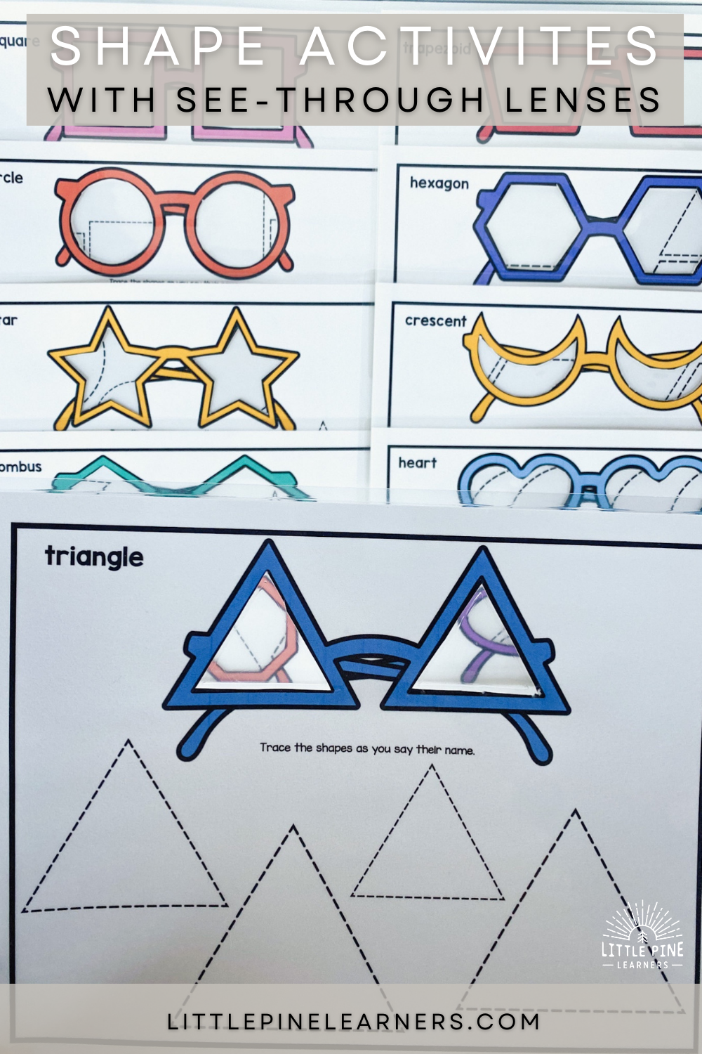 Triangle shape printable for kids