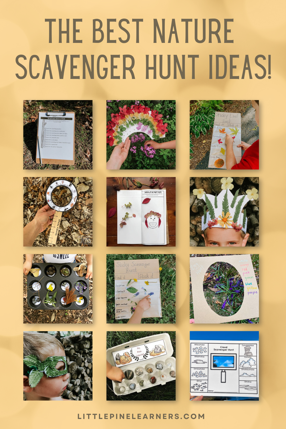Outdoor scavenger hunt printables and ideas