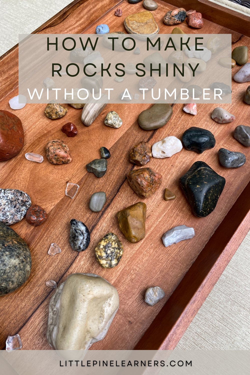 Shiny rocks with oil!