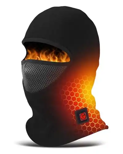 Heated Hat with Mask for Extreme Cold