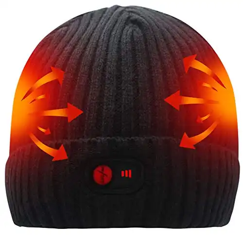 Rechargeable Battery Heated Beanie Hat