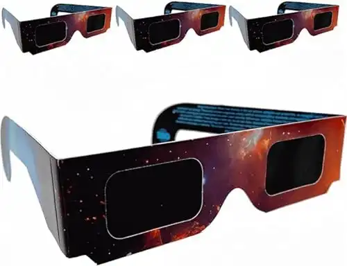 4 Pack of Solar Eclipse Glasses - CE and ISO Certified - AAS recommended - USA 2024 Total Solar Eclipse Viewing Sunglasses- Great for Adults or Kids