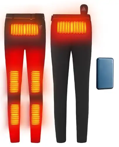 Women's Heated Pants with Battery Pack Electric and 6 Zones
