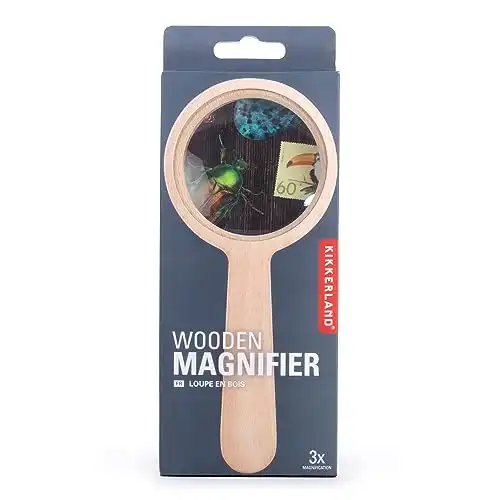 Kikkerland Wooden Magnifier
