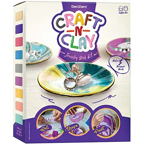 Craft 'n Clay - Jewelry Dish Making Kit for Kids