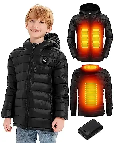 Kids Heated Jacket - Rechargeable, with 3 Temperature Control