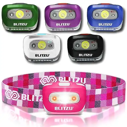 Hands-Free Headlamp, Long Range, Non-Slip Grip, High Power, Impact Resistant, Adjustable Light Modes, and Battery Powered