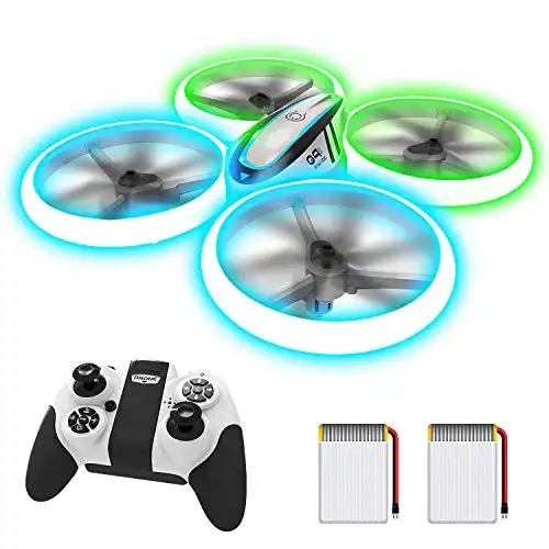 Q9s Drones for Kids,RC Drone with Altitude Hold and Headless Mode,Quadcopter with Blue&Green Light,Propeller Full Protect,2 Batteries and Remote Control,Easy to fly Kids Gifts Toys for Boys and Gi...